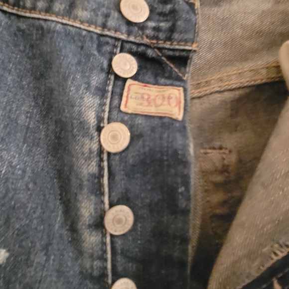 Polo by Ralph Lauren men's jeans 40×30 NWOT button zipper bootcut - Picture 3 of 6